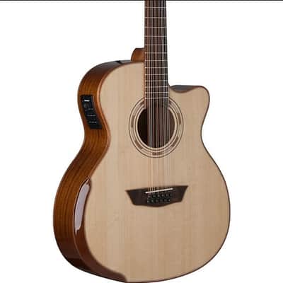 Washburn Comfort Series G15SCE-12 12-String Acoustic Electric Guitar Cutaway image 13
