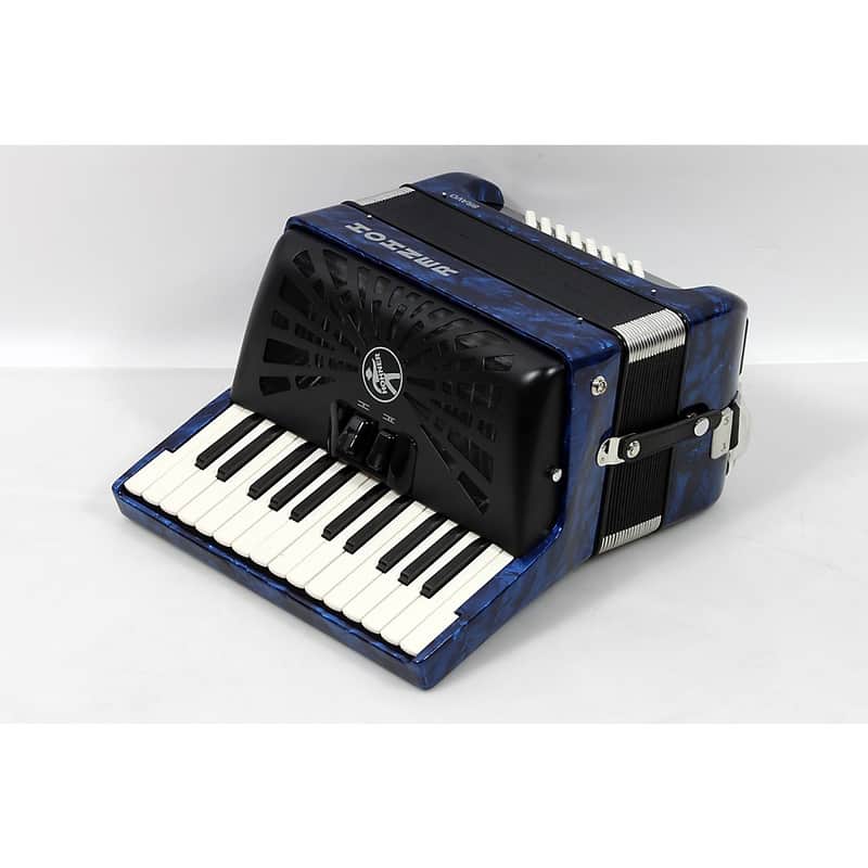 Hohner Bravo II 48 Accordion With Black Bellows - Regular Blue image 1