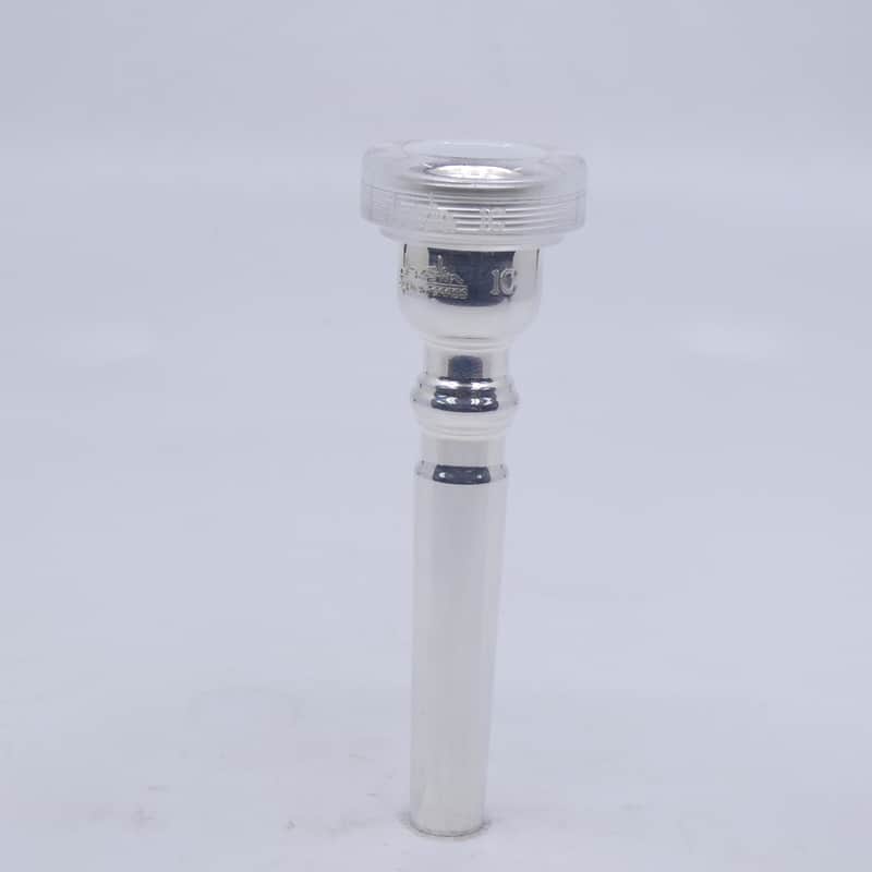 ACB 1C Trumpet Mouthpiece with a Clear Acrylic Rim - Silver/Acrylic image 1