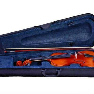 Handmade Violin Top Combo (Hard Case, Bow,Rosin) 4/4 Full Size, Pine Wood Spruce Acoustic image 6