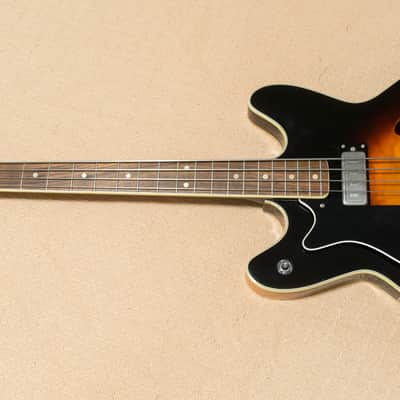 Hagstrom C-1 Concord Electric Bass  - 1966 or '67, Gloss Tobacco Sunburst - Left Handed, Lefty image 2