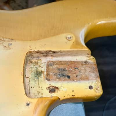 Vintage Fender Jazz Bass 1973 - Tuxedo Appointments Olympic White w Black Guard, Black Binding and Blocks image 17