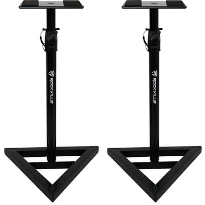 2) Rockville Adjustable Studio Monitor Speaker Stands For Behringer Studio 50USB image 2