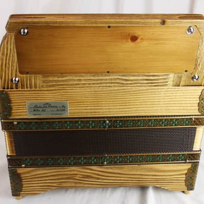 NEW Antique Pine Beltuna Alpstar IV D Luxe Diatonic Accordion MMM Key of FBbEbAb 48 16 image 6