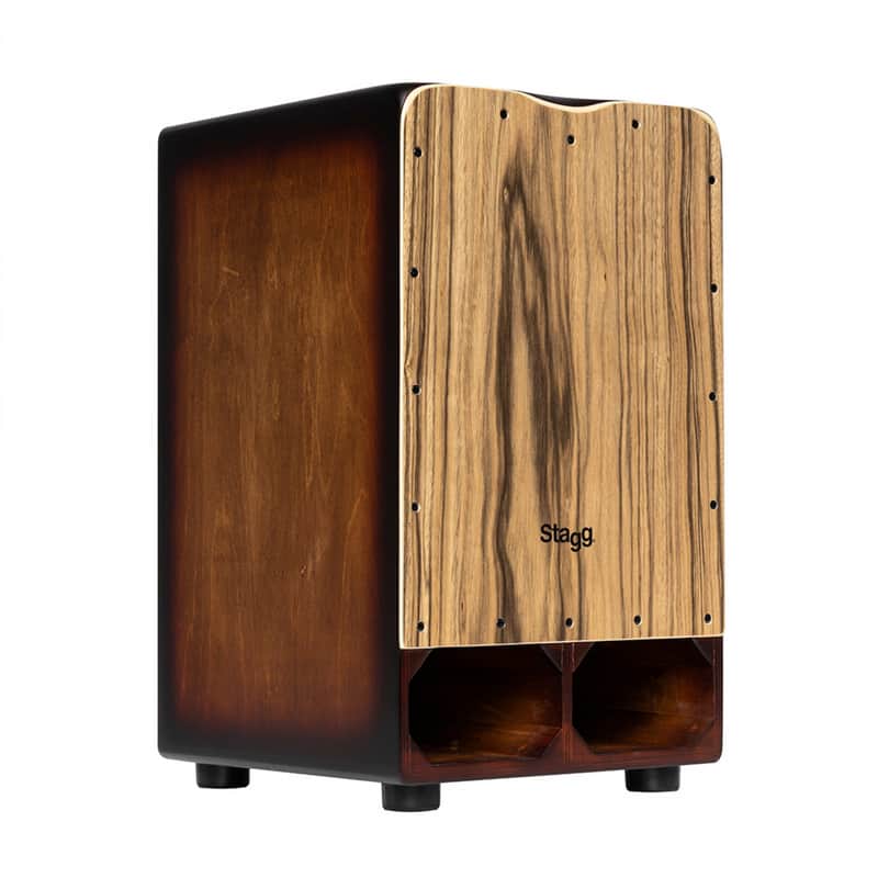 Stagg CAJ-CANNON-EB Cannon Cajon Drum, Ebony image 1