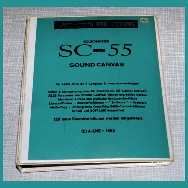 KÄNG-KONG- SC-55 Editor/Librarian für Atari ST - Deutsche Anleitung image 1