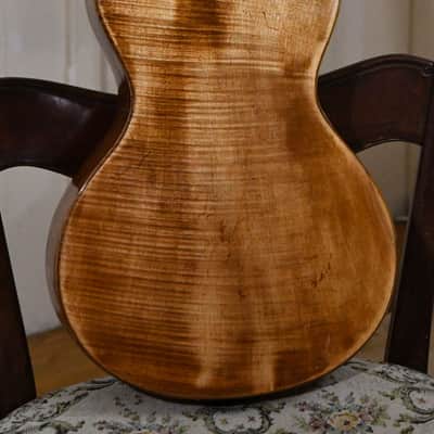 Antique Pre-war Romantic/Terz guitar, Flame maple, 1900s – Great condition and sound, with video image 3