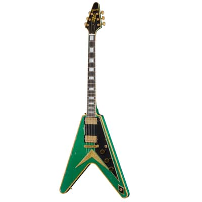 NEW! Gibson Custom Flying V Custom - Teal Sparkle Murphy Lab Heavy Aged - 2026 Custom Collection - Limited Edition - Authorized Dealer - Pre-Order image 3