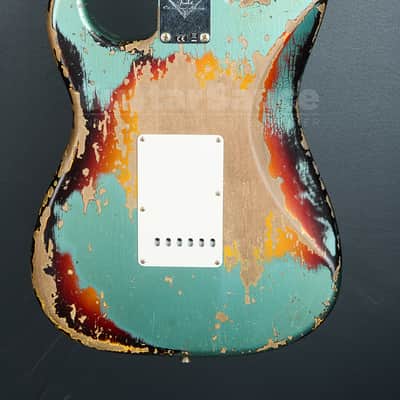Fender Custom Shop 65 Stratocaster Super Heavy Relic Super Faded Aged  2025 - Sherwood Green Over 3 Tone Sunburst (COD 2141UG) image 15