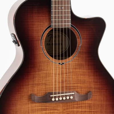 Fender FA-345CE Auditorium with Electronics and Indian Laurel Fretboard 3-Tone Tea Burst image 5
