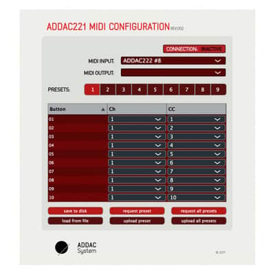 ADDAC System ADDAC221 10x9 Channel CV to CC MIDI System 2016 - Black image 3
