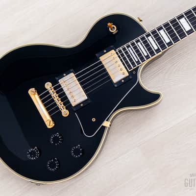 1996 Orville Les Paul Custom Gibson-Licensed '57 Spec Black Beauty w/ Mahogany Top, Japan Fujigen image 1