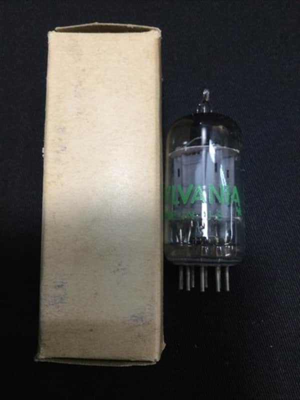 NOS SYLVANIA 5963 AUDIO VACUUM TUBE TESTED VINTAGE TOP SQUARE GETTER 4.5343-C image 1