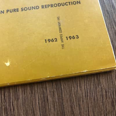 Ampeg Catalog 1962-1963 Brochure Vintage Memorabilia Case Candy image 2
