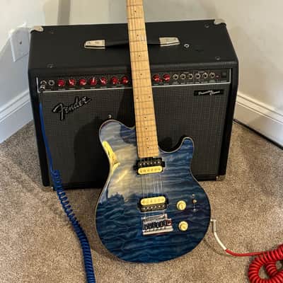 Sterling AX3 SUB Blue Quilted Maple--Axis 2010s - Trans Blue image 1