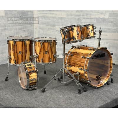 Sonor SQ2 Beech 6pc Drum Set African Marble Semi Gloss image 1