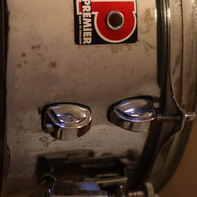 Premier 14X5 Snare Drum, Brilliant Chrome, Made in England-late 90's image 6