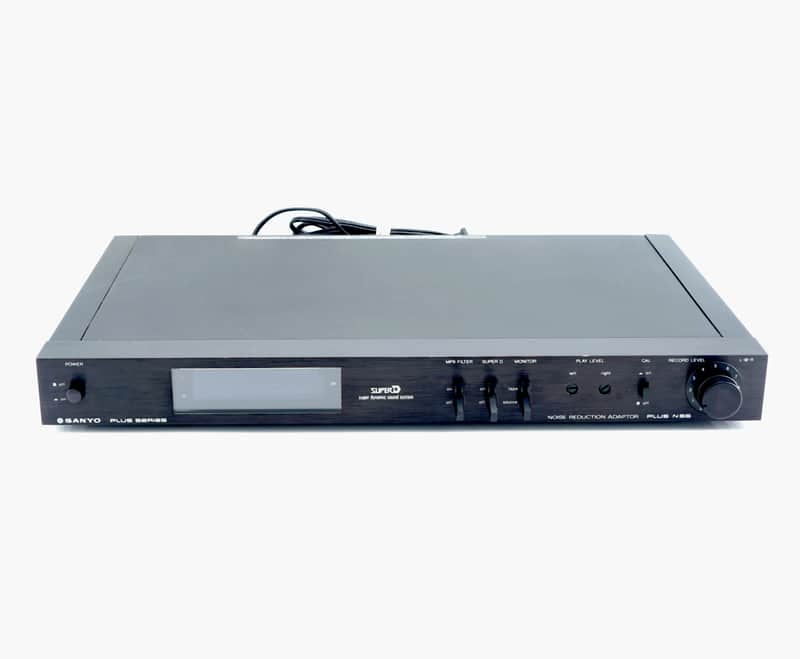 Vintage Sanyo Plus N55 Super D Noise Reduction Adaptor System Tested Black image 1