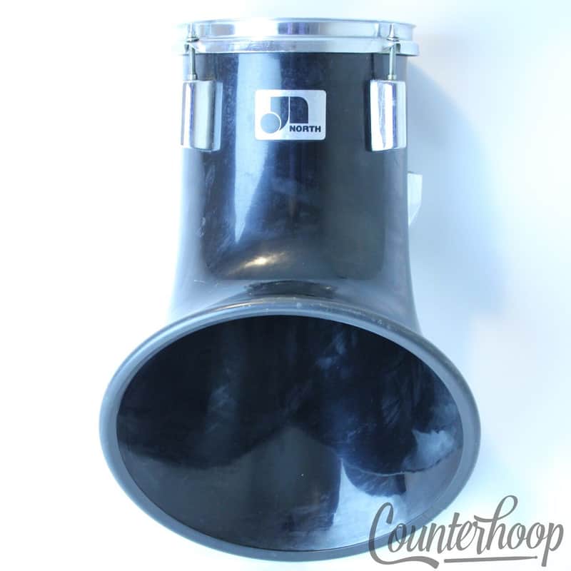 *North 8" Tom Drum Vintage 80s Horn Shaped Projection MTI Injection-Molded Italy image 1