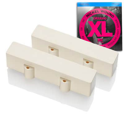 EMG J 4 String Jazz Bass® Pickup Set - Ivory (FREE STRINGS) image 1