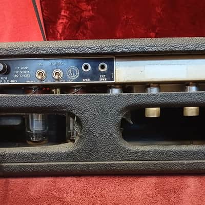 1964 Fender Bassman 6G6-B Tuxedo  Non-Rectifier Tube Amp With Piggyback Cabinet image 10