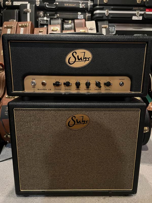 Suhr Badger 18 18-Watt 1x12" Guitar Amp Half Stack 2006 - 2015 - Black Western image 1