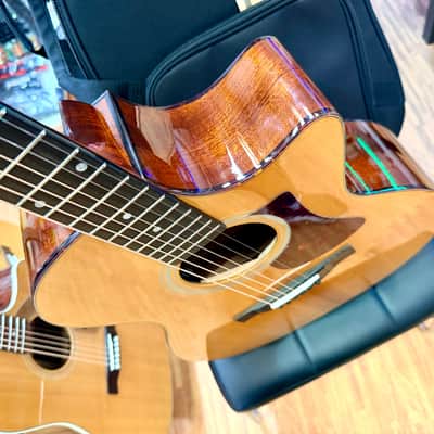 ✨MINT✨ 2024 Eastman AC122-1CE DLX Deluxe Electro Acoustic Guitar~ Natural + Bag image 13
