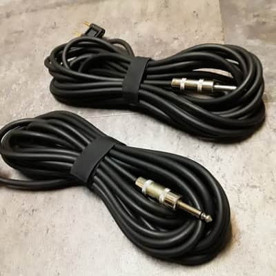 Heavy Gauge 1/4" to Banana Cables Pair - 25ft. Length - *Great for Studio Monitors* image 1