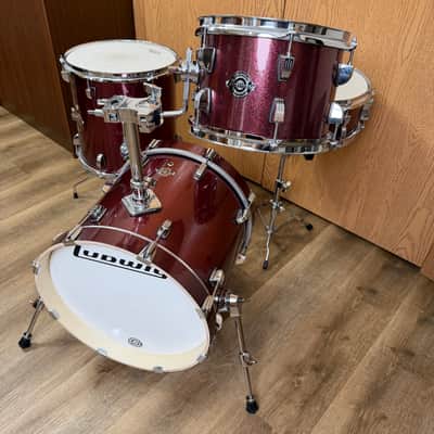 Ludwig Breakbeats by Questlove 10/13/16/5x14" 4pc Shell Pack - Red Sparkle image 3