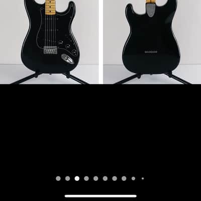 Fender Hardtail Stratocaster 1979 Black All Original w Original HSC image 1