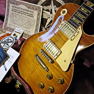 Gibson Custom Shop Tom Doyle "TIME MACHINE" #86 “SUPER PREMIUM” Historic Aged '59 Les Paul ~ R9 w/Doyle Coils PAF – Vintage 1959 Relic Burst image 4