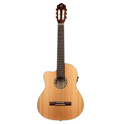 Ortega Family Series Pro Solid Top Acoustic-Electric Nylon Classical Guitar w/ Bag image 2
