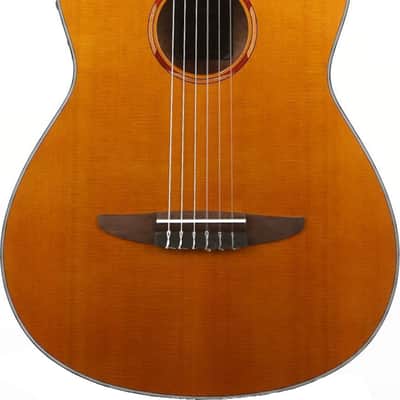 Yamaha NCX1C Acoustic-Electric Classical Guitar, Solid Cedar Top image 2