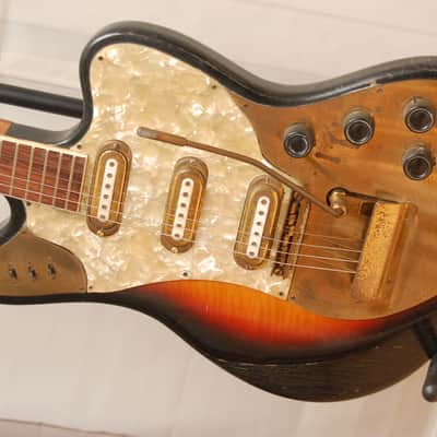 Framus Golden Strato de Luxe 5/168-54 gl – 1963 German Solidbody Guitar Gitarre natural relic image 2
