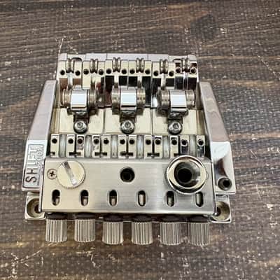 Unused ANSWER SHIFT-2001 Roller Saddle Tremolo Bridge Chrome w/ Locking Nut image 2