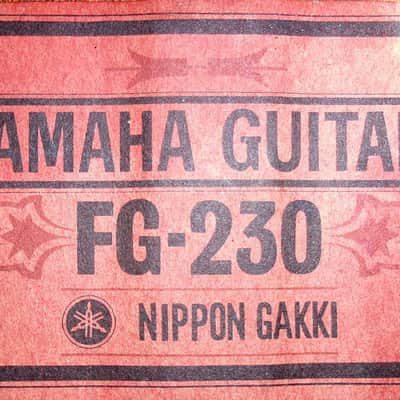 1969 Yamaha Nippon Gakki FG230 Red Label 12 strings guitar Natural image 23