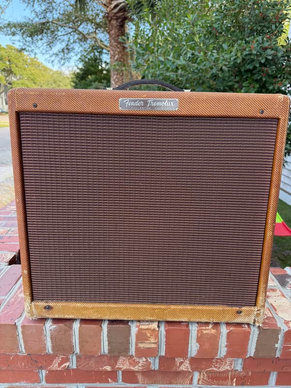 Fender Tremolux 5G9 Narrow Panel 15-Watt 1x12" Guitar Combo 1957 - 1960 - Tweed image 1