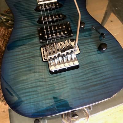 Jackson  Dinky DK2 Pro series - 1997 MIJ Blue Flame image 4