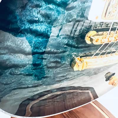 Gibson Custom Shop PSL Les Pual Ultimate 5A Quilt "Tree of Life" Nordic Blue 2025 - gloss image 4