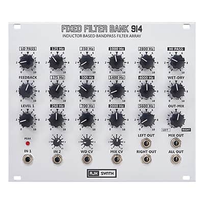 AJH Synth FFB914 Fixed Filter Bank Eurorack Module (Silver) image 2