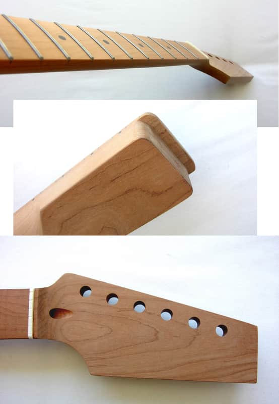 Roasted PADDLE-Head TELE Neck /Unfinished/ 22 Medium JUMBO/ TELECASTER / image 1
