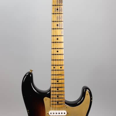 Fender Custom Shop Limited '55 Bone Tone Strat Relic Wide Fade 2 Color Sunburst image 3