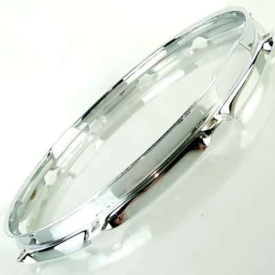 Ludwig 14"10Lug Resonant 2.3mm Snare Drum Rim/Hoop Triple Flange Vintage 80s USA image 4