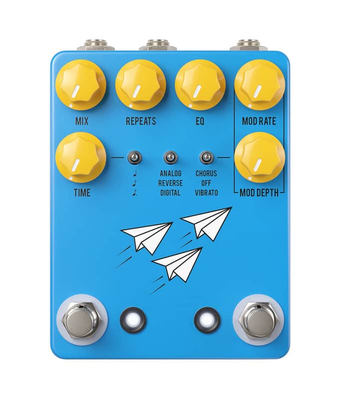 JHS Flight Delay Three Mode Delay Pedal - Blue image 1