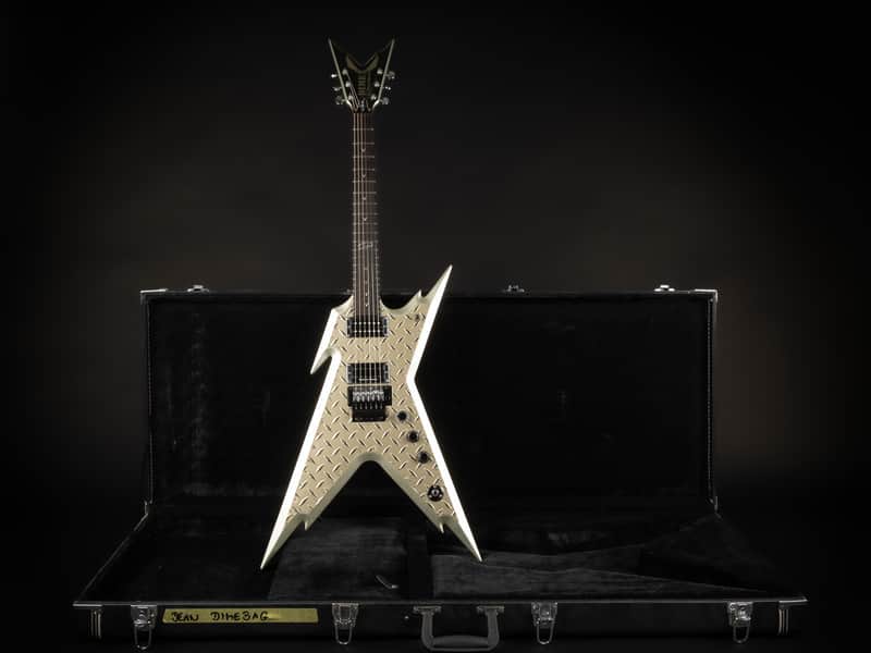 2009 Dean Dime Razorback 10K Commemorative Diamond Plate - Metallic | Limited Edition Korea Dimebag Darrell Signature Pantera PLEK | OHSC image 1