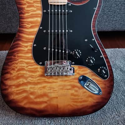 Fender Rare Quilted Limited Edition American Professional Mahogany Stratocaster Violin Burst 2017 image 1