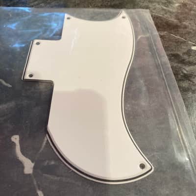 WD Pickguard for Gibson SG Standard '61 Reissue Half Face White 3 Ply WIDE BEVEL MADE IN USA image 3