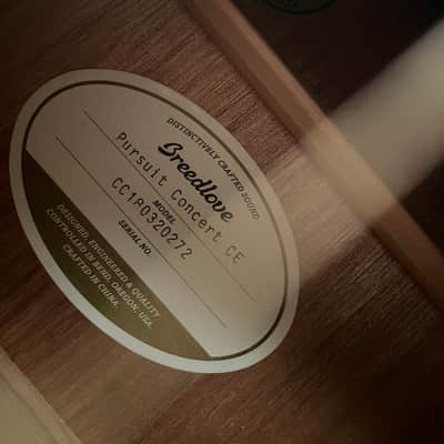 Breedlove Pursuit Concert CE LTD Red Cedar/Mahogany Concert image 6
