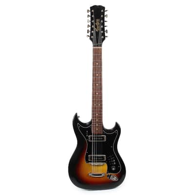 Vintage Hagstrom F-12S 12-String Electric Guitar in Sunburst image 3