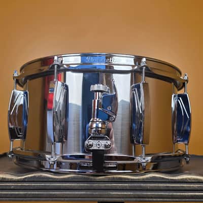 Dunnett Classic Stainless Steel 7"x14" Snare Drum w/ Polished Deko Lugs + Bag image 12